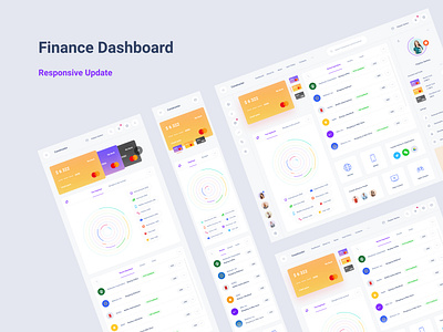 Finance Dashboard Responsive Update adobe xd dashboard figma interface sketch ui xd