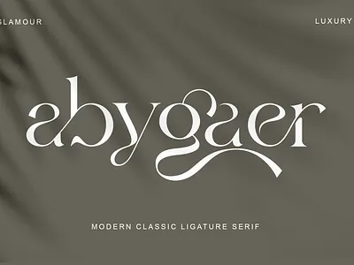 Abygaer branding classy fashion logo modern serif smooth sweet unique