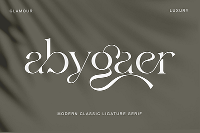 Abygaer branding classy fashion logo modern serif smooth sweet unique