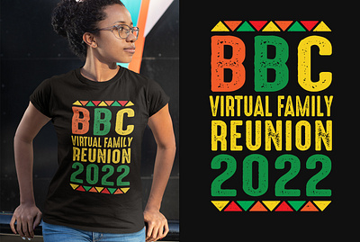 BBC Virtual Family Reunion 2022 T-Shirt graphic design logo shirt t shirt t shirt design teeshirt typography tshirt