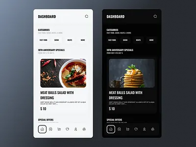 Food delivery app concept for restaurant clean concept delivery design food minimal phone app restaurant ui ux