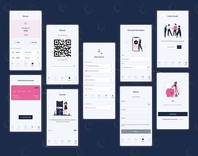 Coinkeeper II app design illustration minimal ui ux