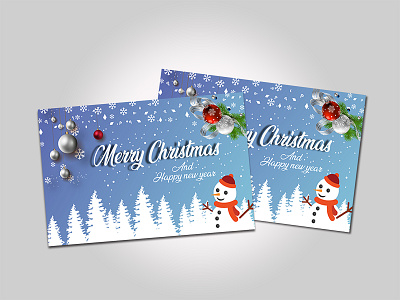 Christmas Card Design branding christmas card design facebook ads facebook banner graphic design holiday illustration instagram banner postcard poster social media banner social media post design tree winter