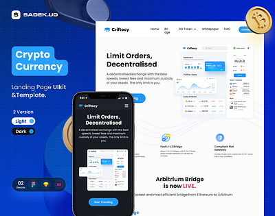 Crypto Currency landing Page Template and Uikit | Free Resource bitcoin cryptocurrency cryptocurrency landing page cryptocurrency landingpage cryptocurrency ui cryptocurrency uikit ecommerce landing page ecommerce landing page uikit landing page modern bank landing page uikit