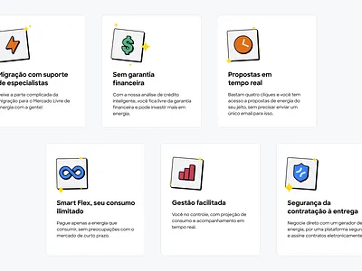 Omega Energia - Benefit Cards design digital digital product product product design ui ux web web design