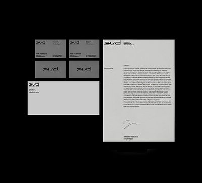 Bussines card and memo for AVD branding branding design design logo typedesign