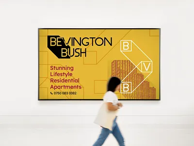 Bevington Bush - Property Visual Identity architecture logo billboard branding design logo design minimal property branding