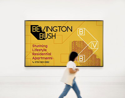 Bevington Bush - Property Visual Identity architecture logo billboard branding design logo design minimal property branding