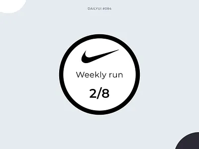 Badge 084 app badge daily ui 084 dailyui dailyui084 design excercise fit fitness graphic design icon mobile mobile design nike run ui