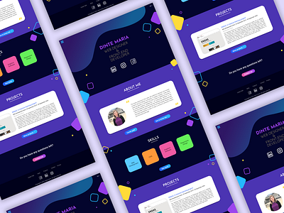 Personal website | Landing page design ui ux website