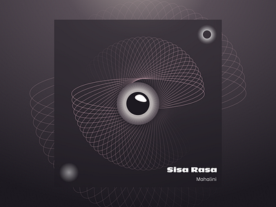 Album Cover Redesign - "Sisa Rasa" by Mahalini aesthetic album album cover album cover song feeling figma figma app figma design future futuristic graphic design illustration love pattern rebound redesign song song cover ui weeklywarmup