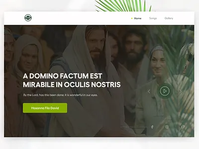 PalmSunday Landing Page ui ui design web web ui design