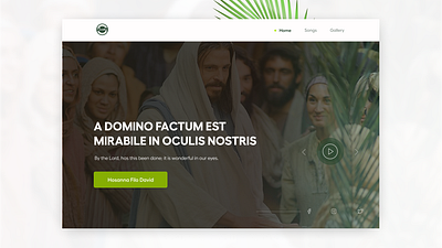 PalmSunday Landing Page ui ui design web web ui design
