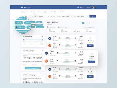 Flight search results page airport app application design tickets ui ui ux design ux