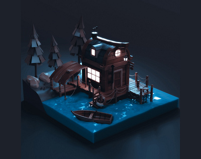 Stylized Fisherman's house stylized