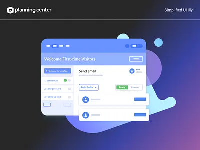 Simple Ui Illustration abstract blob design gradient icon icons ill illustration landing logo marketing people shape ui website
