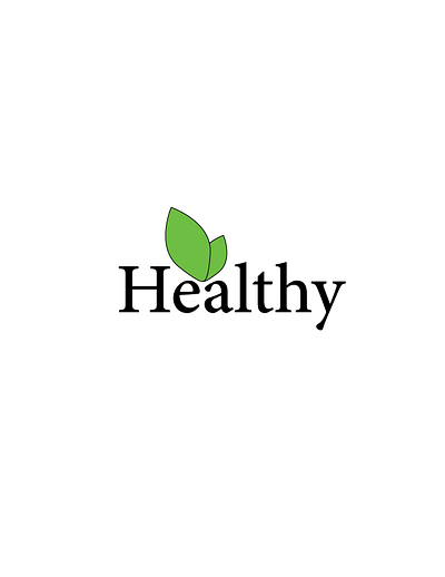 Healthy Logo design icon logo typography vector
