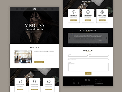 Medusa | Landing page design ui ux website