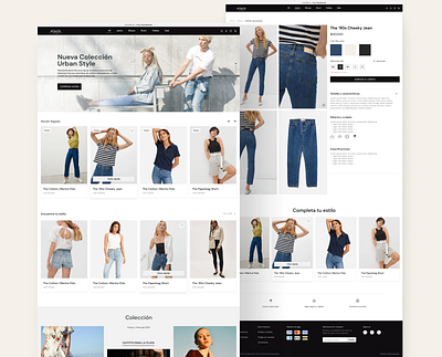 Ponte a la moda E-commerce clothes clothing designer ecommerce fashion moda online shopping store storeonline uxui webdesign