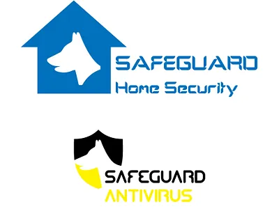 Safeguard Logo brand design dog logo shape sign symbol typography