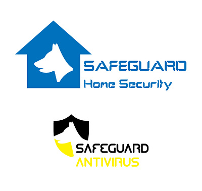 Safeguard Logo brand design dog logo shape sign symbol typography