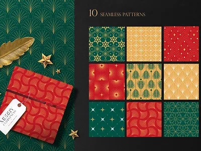 Christmas Geometric Patterns branding christmas christmas patterns geometric pattern graphic graphic design new year pattern seamless