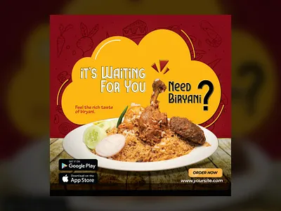 Food Social Media Design and Instagram Post banner design branding creative flyer delicious spyce design flyer food banner food flyer food poster foodie graphic design illustration instagram post psd template social media banner web design