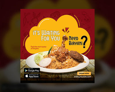 Food Social Media Design and Instagram Post banner design branding creative flyer delicious spyce design flyer food banner food flyer food poster foodie graphic design illustration instagram post psd template social media banner web design