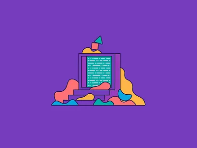 Warp Gate design digital illustration simple