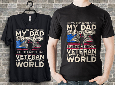 American veteran t-shirt design ( dad, veteran t-shirt) apparel custom t shirt design dad design graphicdesign illustration merchandise shirt design t shirt design tee tshirt tshirtdesign tshirtprinting vector graphic veteran vetern t shirt