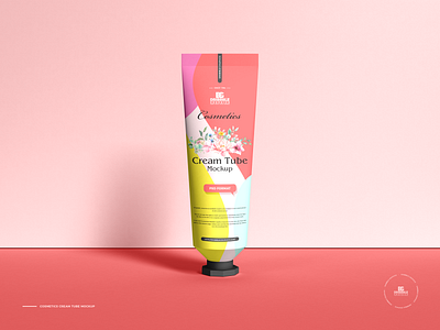 Free Cosmetics Tube Mockup cosmetics mockup
