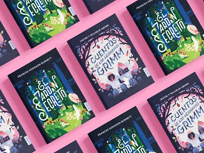 Austral Intrépida 📗🌷📓💀💕 book book cover book cover design book cover illustration character character design colorful colorful illustration colourful cover garden geometric geometry grimm brothers illustration minimal skull the secret garden vector