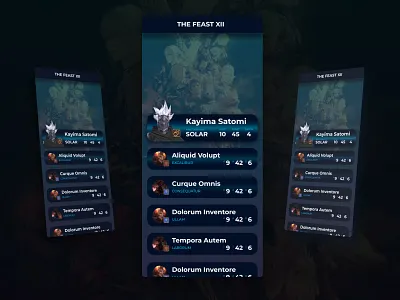 Daily UI Challenge :: 019 - Leaderboard app branding figma game gaming ios leaderboard mobile ranking ui