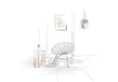 Interior art artwork drawing graphicdesign illustration illustrator