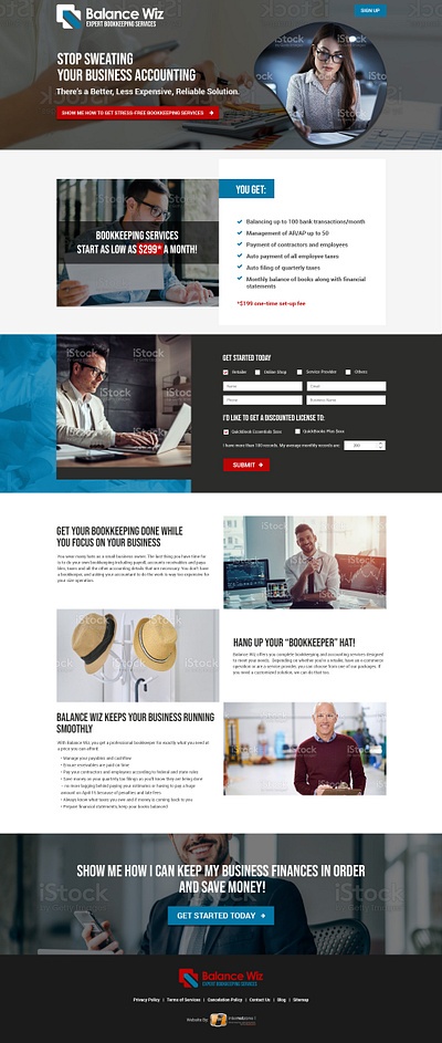 Accounting Services Company branding design illustration responsive ui website