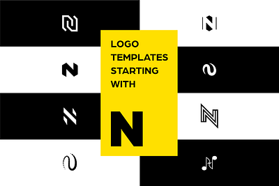 Logo Icons templates starting with the letter N brand branding glyph n letter n logo logo design logo icon logo template logo template with n logo with n logos with n template vector