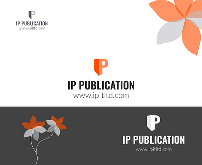 IP PUBLICATION LOGO book book logo branding business logo graphic design ip publications logo