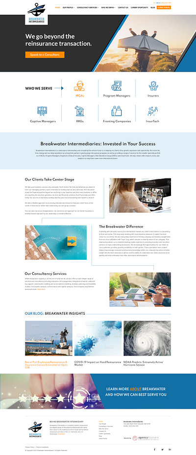 Risk management branding design responsive ui ux website