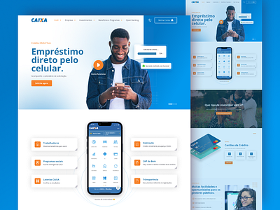 Caixa Econômica Federal (Case Study) casestudy design interface ui uidesign uiux web webdesign