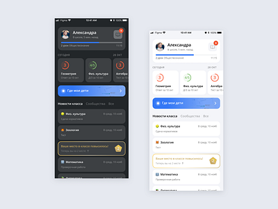 Dnevnik.ru mobile app concept app branding concept design illustration logo mobile ui uiux ux