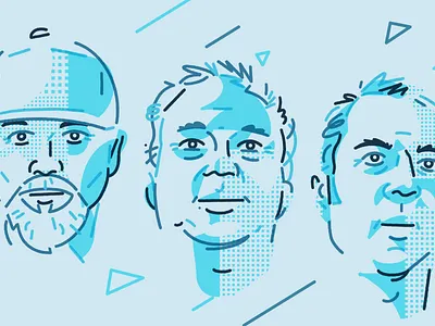 LD Founders bio faces founder illustration portrait procreate saas
