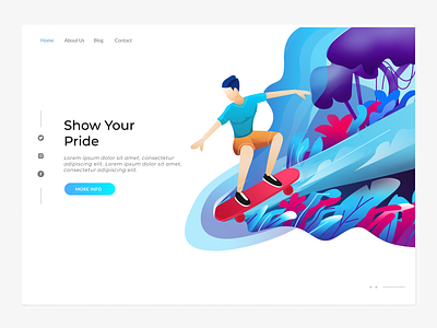 Sport ui design illustration typography ui uidesign ux vector website design