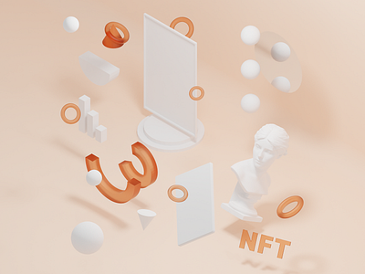 Key Visual 3d blender design key visual