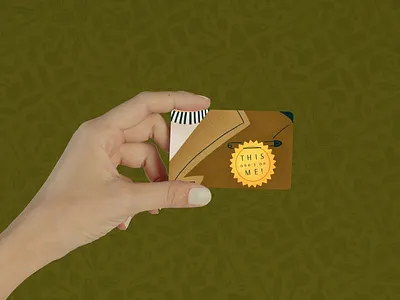 Gift Card Illustration Design coffee design design trends flat illustration gift card graphic design illustration illustrator mockup procreate surface design texture trendy illustration