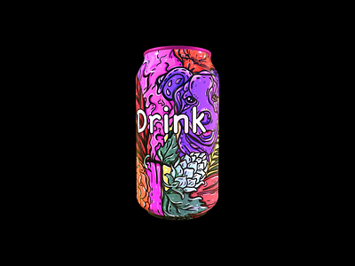 Drink doodle art 3d design doodle drink graphic design jar