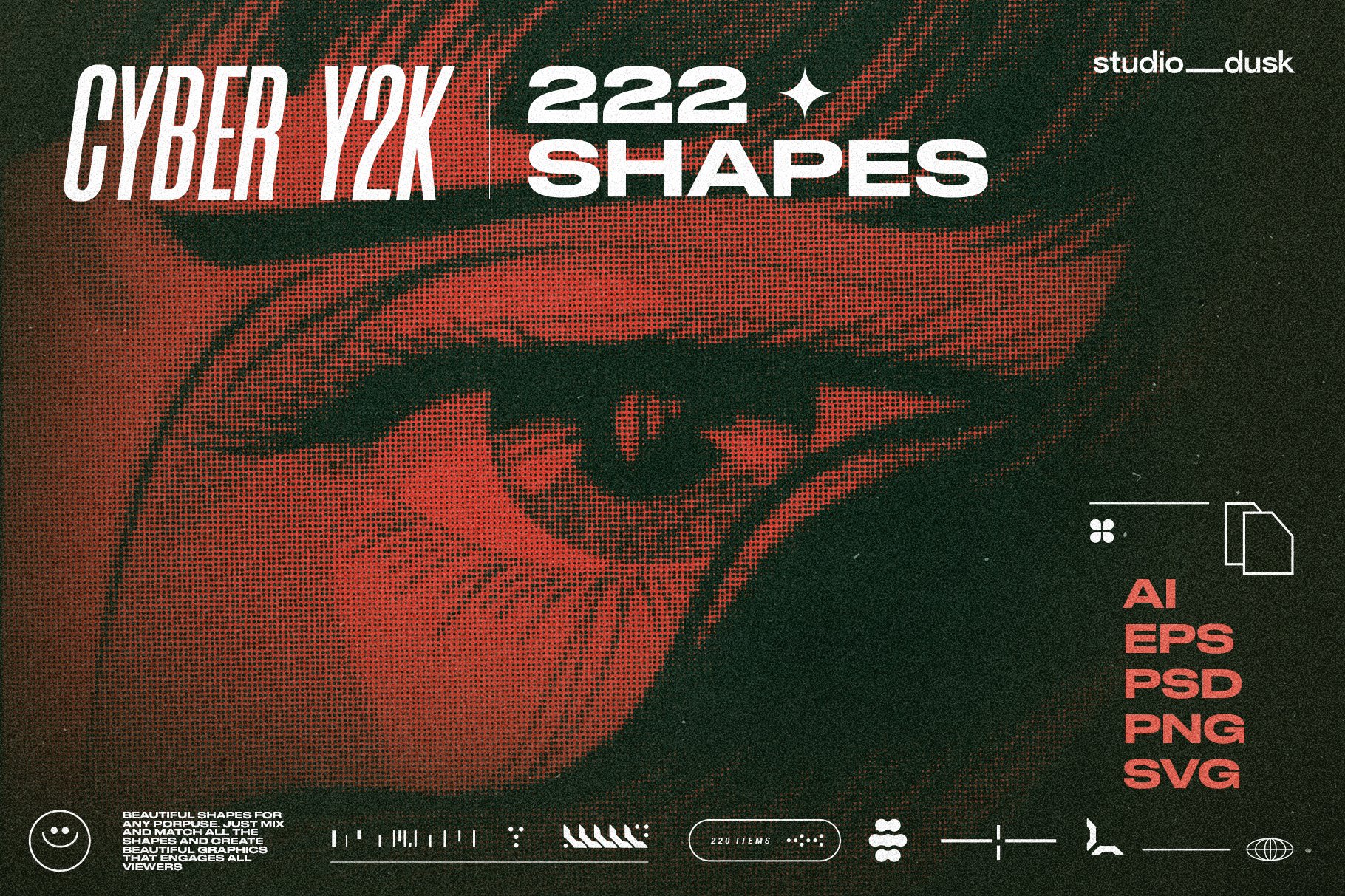 Cyber Y2K Elements by Studio Dusk on Dribbble