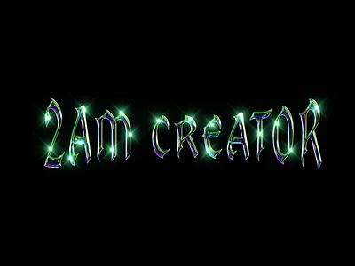 2AM Creator type design 2amcreator art branding design digital art graphic design layer effects logo photoshop type type design typography