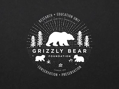 Grizzly Bear Foundation – Merchandise Graphic 01 branding design illustration logo