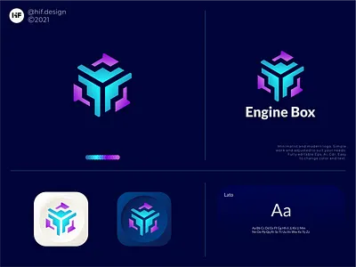 Engine Box logo apparel box engine technology