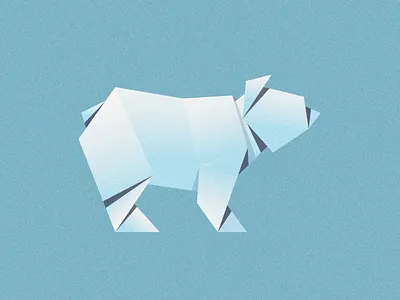 Origami Bear bear origami paper polygonal
